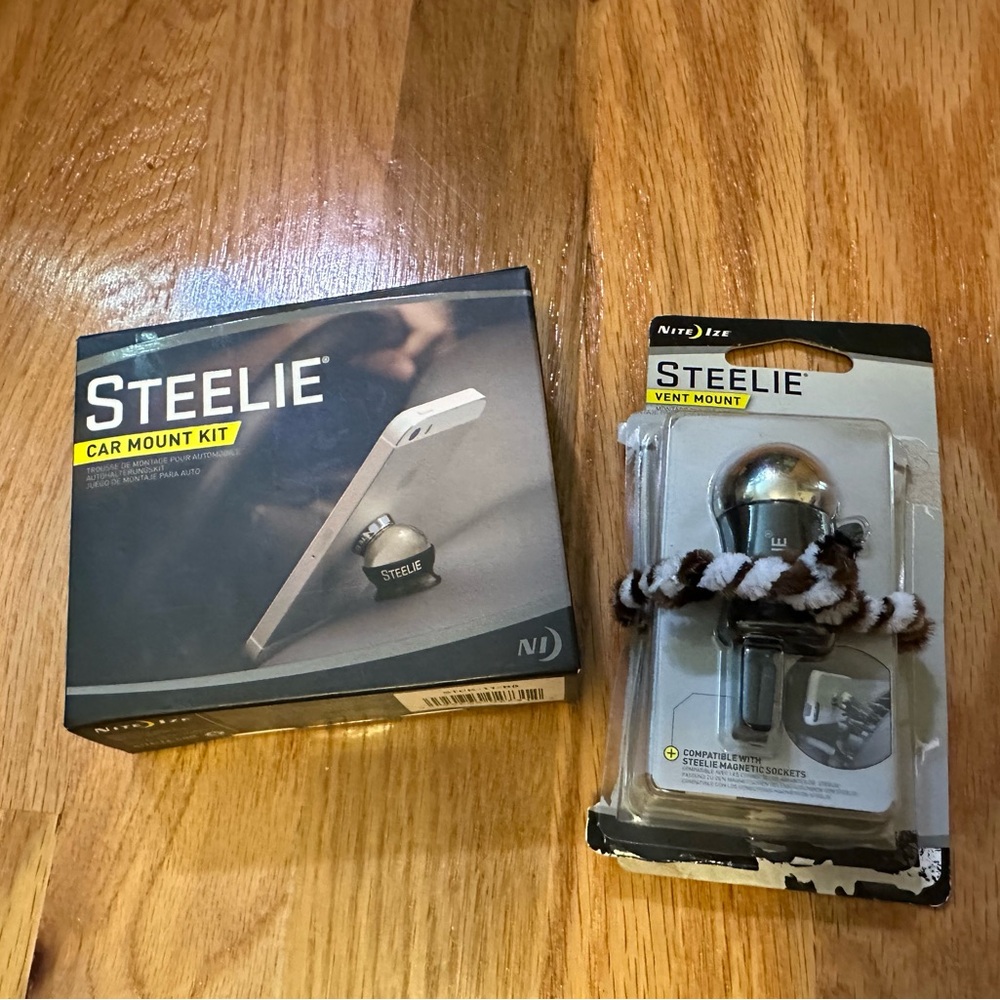 Nite Ize Steelie Car Mount Kit and Vent Mount Bundle